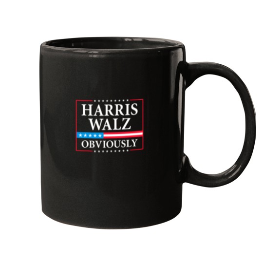 Discover Harris Walz Obviously President Kamala Harris Waltz Election Mugs