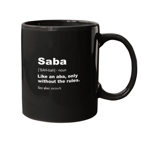 Discover Definition Of Saba Shirt Funny Hebrew Grandpa Gifts Mugs