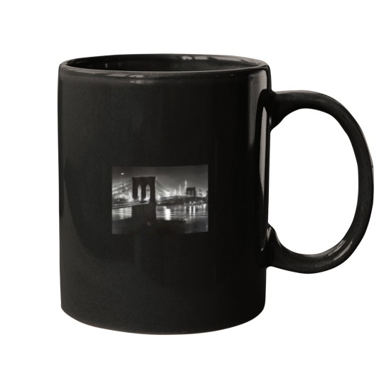 Discover 1940 Bridge and New York City Night Scene Mugs