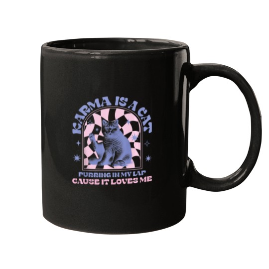 Discover Cute Funny Cat Lover Kids Girls Men Women Karma Mugs