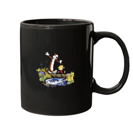 Discover calv playing water Mugs