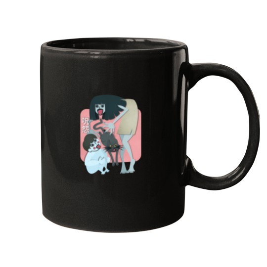 Discover Kayako And Kuro From Juon Mugs