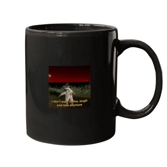 Discover Racoon memes I don't want to live - laugh and loves anymore Mugs