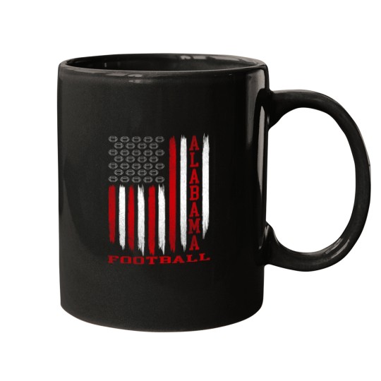 Discover Patriotic USA Flag Albm Football Season Party Mugs