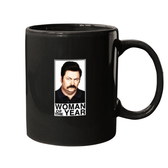 Discover Woman Of The Year  Ron Swanson Classic Mugs