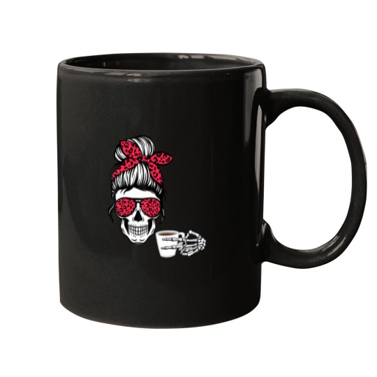 Discover messy bun halloween apparel coffee lover Mugs