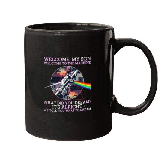 Discover PINK FLOYDss Welcome To The Machine Mugs