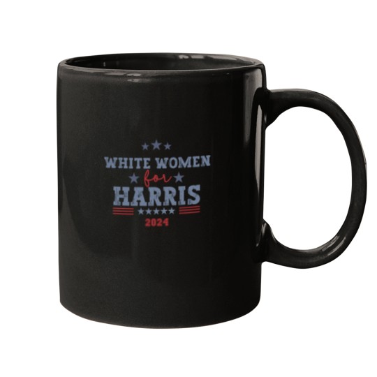 Discover Support Kamala Harris 2024 Mugs - White Women for Harris
