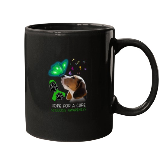 Discover Beagle Hope For A Cure Scoliosis Awareness Mugs