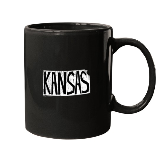 Discover Vintages Kansas Map Word Design Mugs