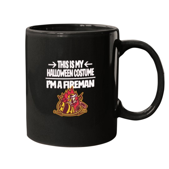 Discover Im a Fireman Firefighter This is My Halloween Costume Mugs