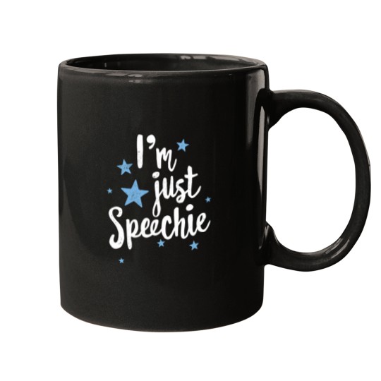 Discover Im Just Speechie Funny Speech Therapist Shirt for SLP Essential Mugs