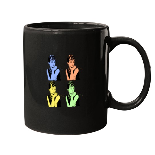 Discover 4 Colored Pictures Audrey Hepburn Actress Mugs