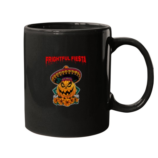 Discover Frightful Fiesta JackoLantern Sombrero Dia de los Muertos Tank Top Mugs