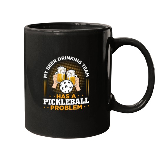 Discover My Beer Drinking Team Pickleball Player Gift Mugs