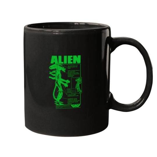 Discover Alien Specimen  Acid Green Mugs