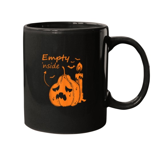 Discover Funny Pumpkin Empty Inside Halloween Mugs
