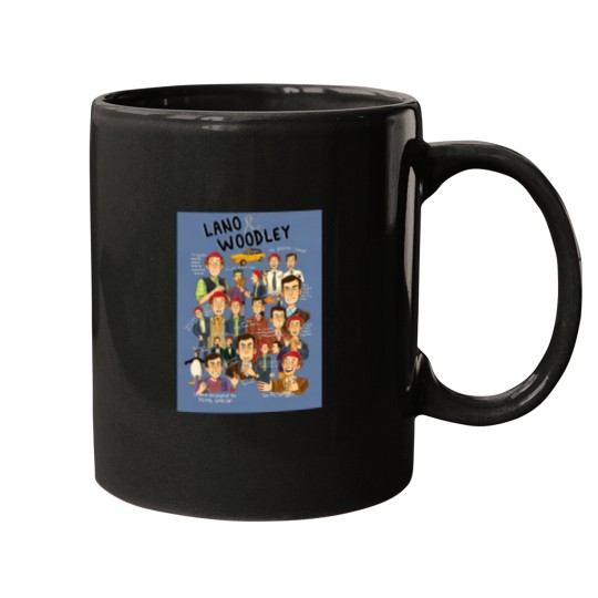 Discover Lano And Woodley Compilation Blue Background Mugs