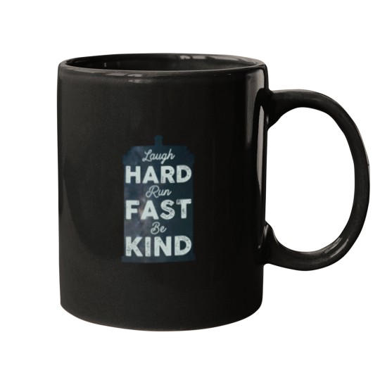 Discover Laugh Hard  Run Fast  Be Kind Mugs