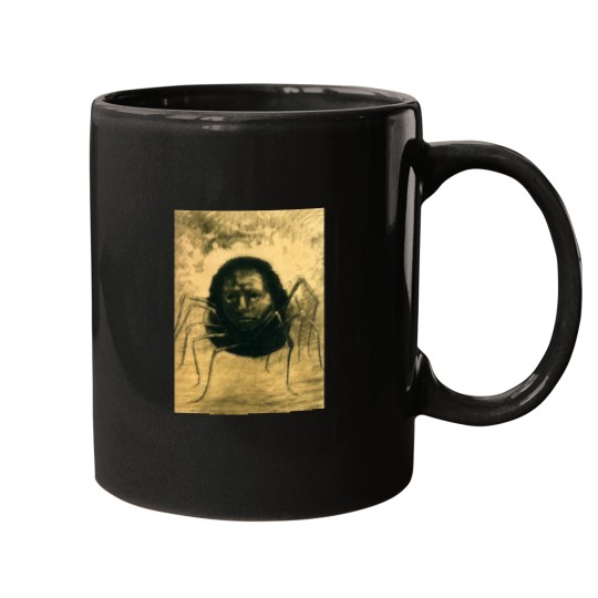 Discover The Crying Spider by Odilon Redon Mugs