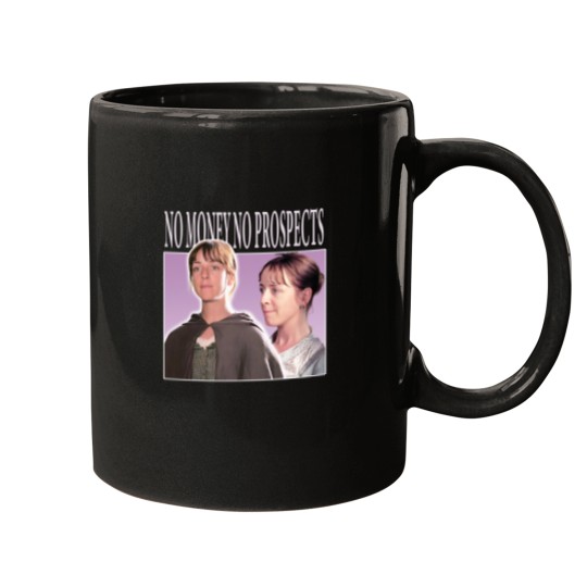 Discover No Money No Prospects Mugs, Pride and Prejudice Mugs, Charlotte Lucas Mugs