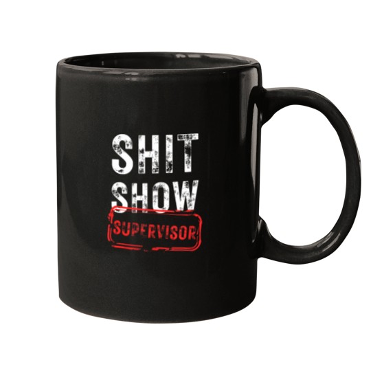 Discover S.h.i.tss Show Supervisor Hilarious Vintagess funny sarcastic Tank Top Mugs