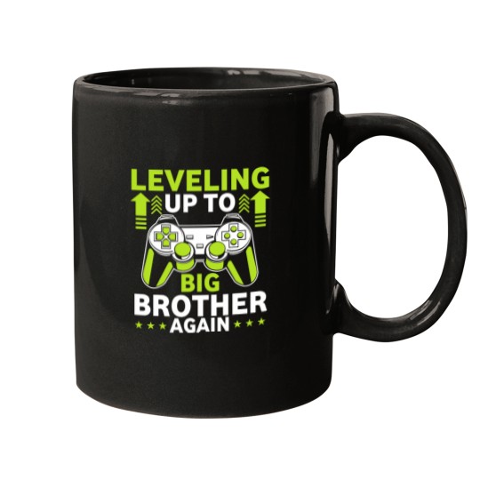 Discover Funny Leveling Up To Big Brother Again Big Bro Announcement Mugs