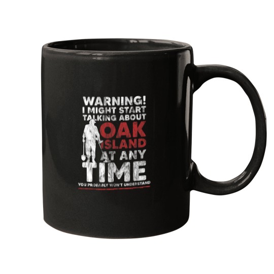 Discover Warning Oak Island Metal Detecting Gift Mugs