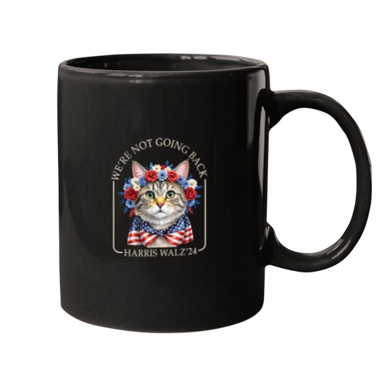 Discover Harris Walz 2024 We're Not Going Back Mugs, Kamala Harris, Harris Walz Mugs