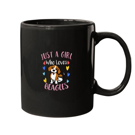 Discover Cute Just a Girl Who Loves Beagles Mugs