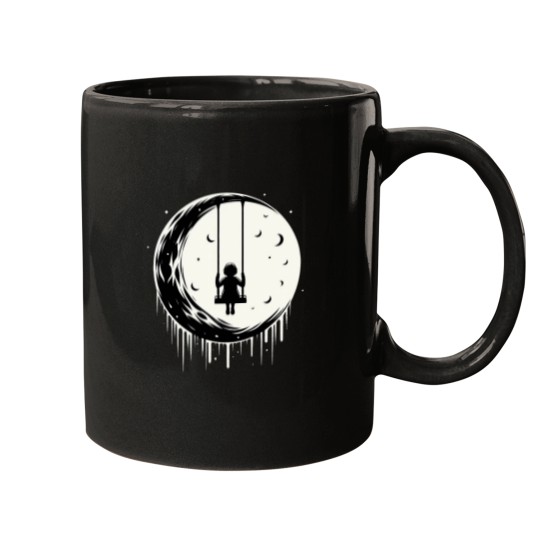 Discover Celestial Swingset Moons Mystical Playground Mugs