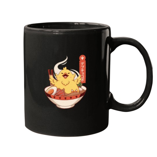 Discover Fat Chocobo Ramen Mugs