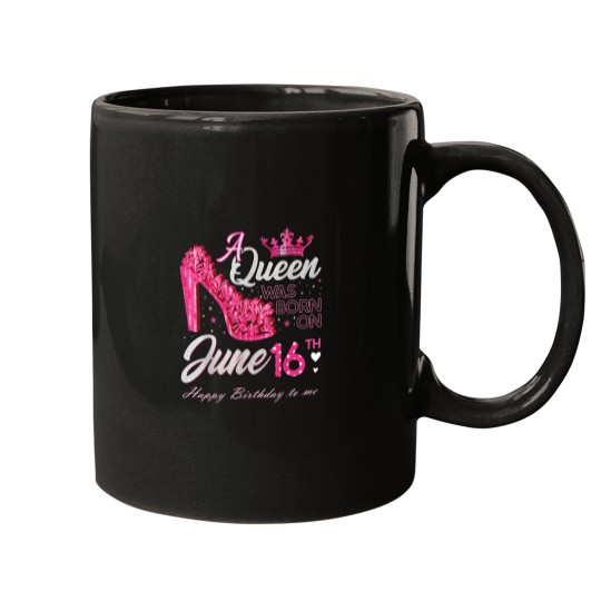 Discover A Queen Was Born on June 16 High Heels June 16th Mugs