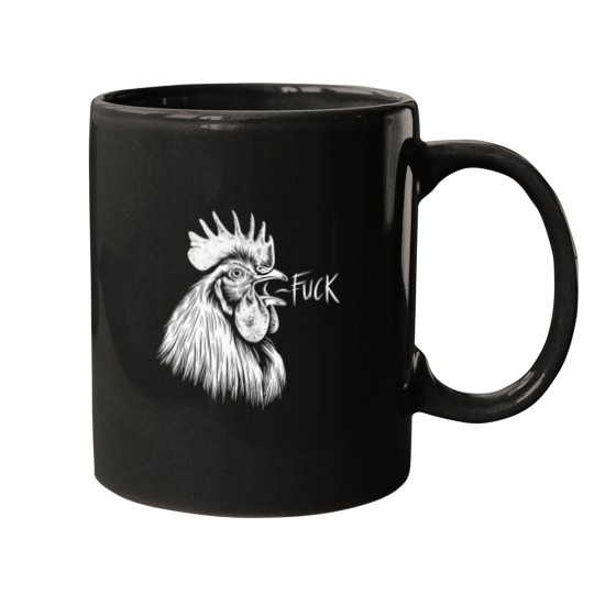 Discover Chicken Rooster Saying Fuckss Funny Tank Top Mugs