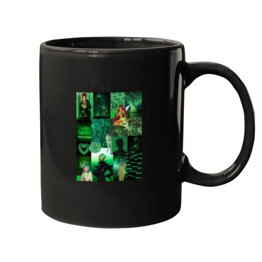 Discover Green Collage Active Mug - Bright and Cheerful Design