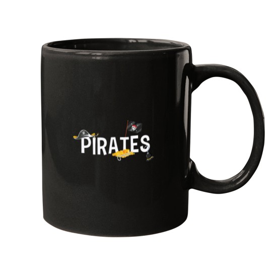 Discover Pirates Font with Associated Piratey Images Mugs