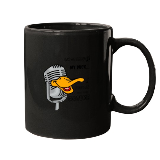 Discover ask me about my duck disguise funny quack costume Mugs