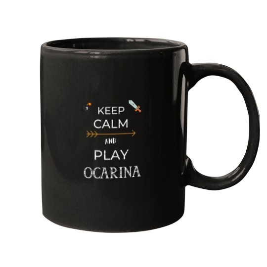 Discover Keep Calm and Play OCARINA Mugs