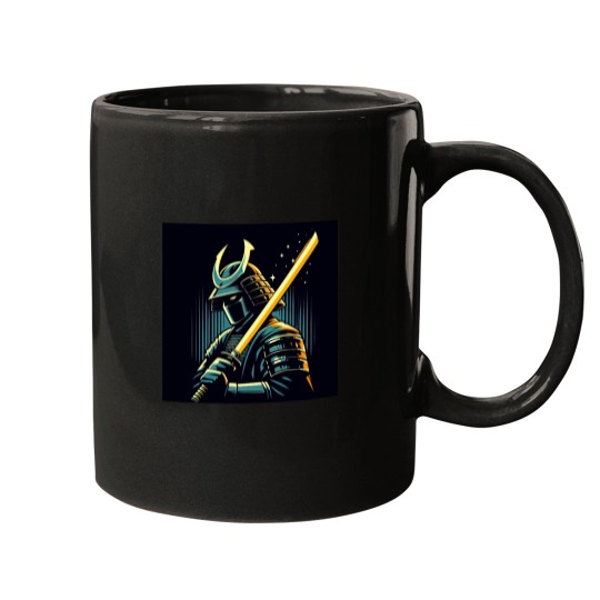 Discover Samurai Warrior Pop Art Style Mugs