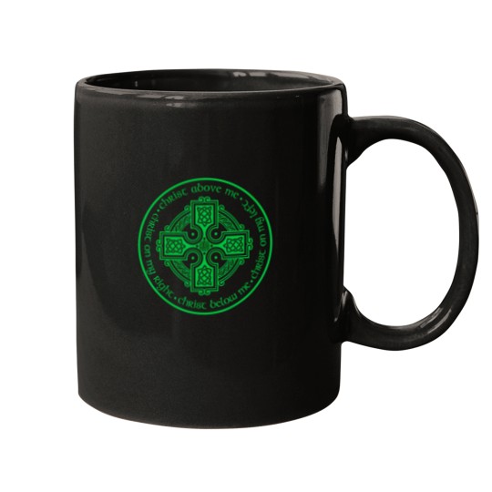 Discover st patrick's breastplate lorica prayer catholic irish cross Mugs