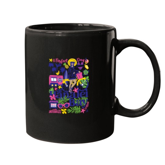 Discover A Perfect Day at Hanalei Bay Collage Active Mugs
