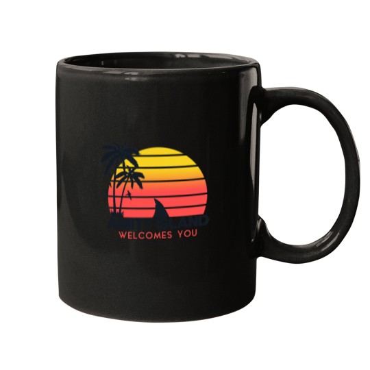 Discover Jaws moviee Amity Island welcomes you. Birthday party gifts. Officially licensed merch. Mugs