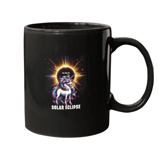 Discover Solar Eclipse 2024 Shirt Total Eclipse April 8th 24 Unicornss Mugs