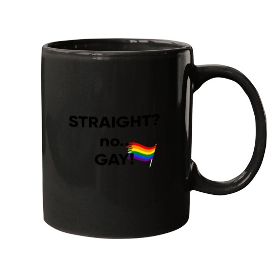 Discover straight no GAY Mugs
