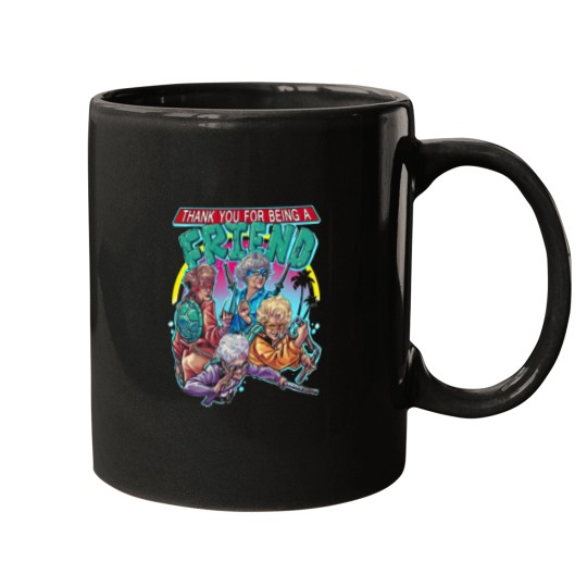 Discover Thank You For Being A Friend The Stay Golden Teenage Mutant Ninja Turtle Mugs