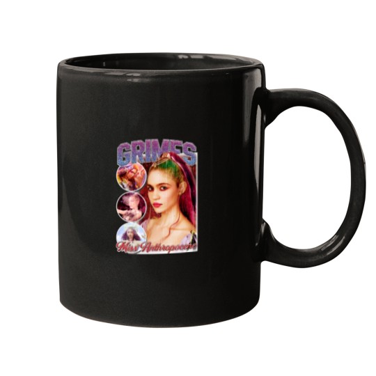 Discover Grimes Vintagess 90s BOOTLEG Style Essential Essential Mugs