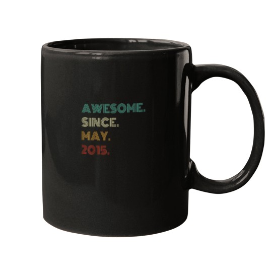 Discover 9 Years Old Awesome Since May 2015 9th Birthday Mugs