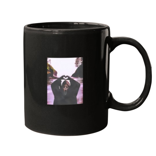 Discover Scream Halloween Heart Hands Mugs