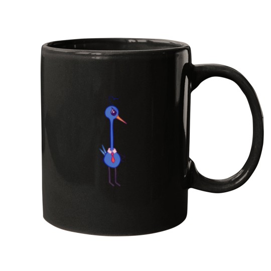 Discover Angry Blue Bird 973 Mugs