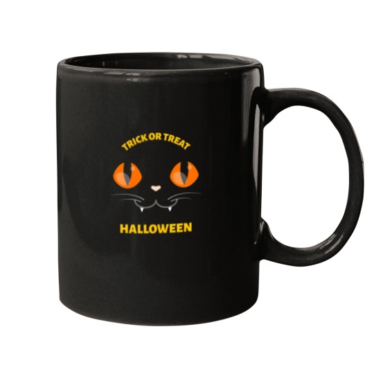 Discover Cute Cat Trick Or Treat Mugs